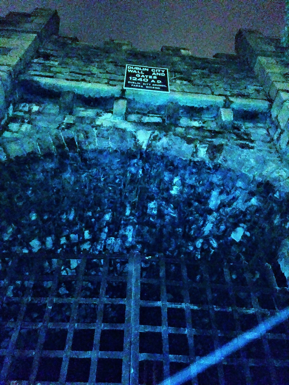 Dublin City Wall and Gates, 1240 CE. Ireland. Photo: JSDevore, St. Patrick's Day 2019