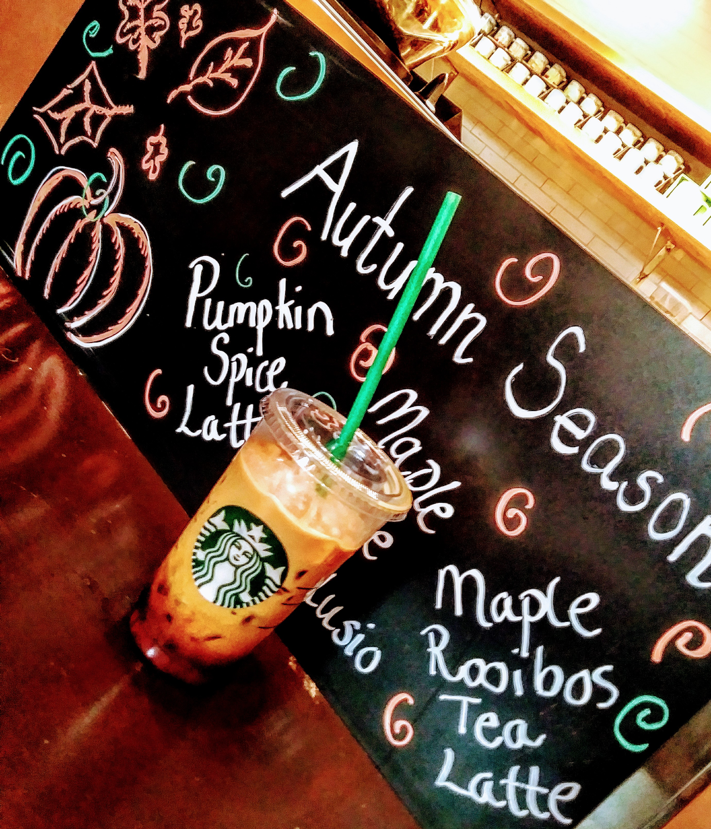 First PSL of the season! Starbucks, Copenhagen Central Train Station, Denmark. Photo: JSDevore