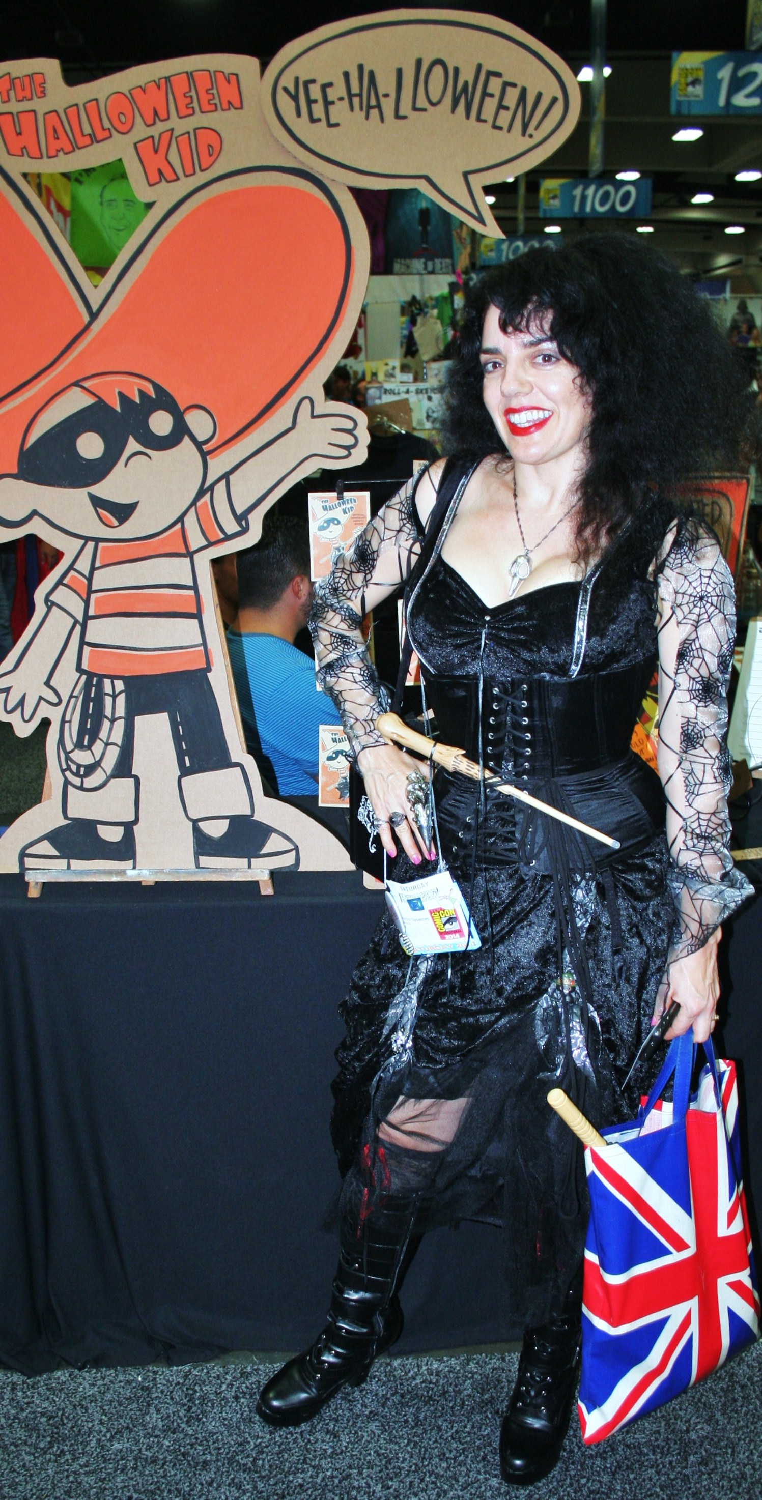 Bellatrix Lestrange (aka JennyPop) meets The Halloween Kid at SDCC, 2014. Photo: JSDevore