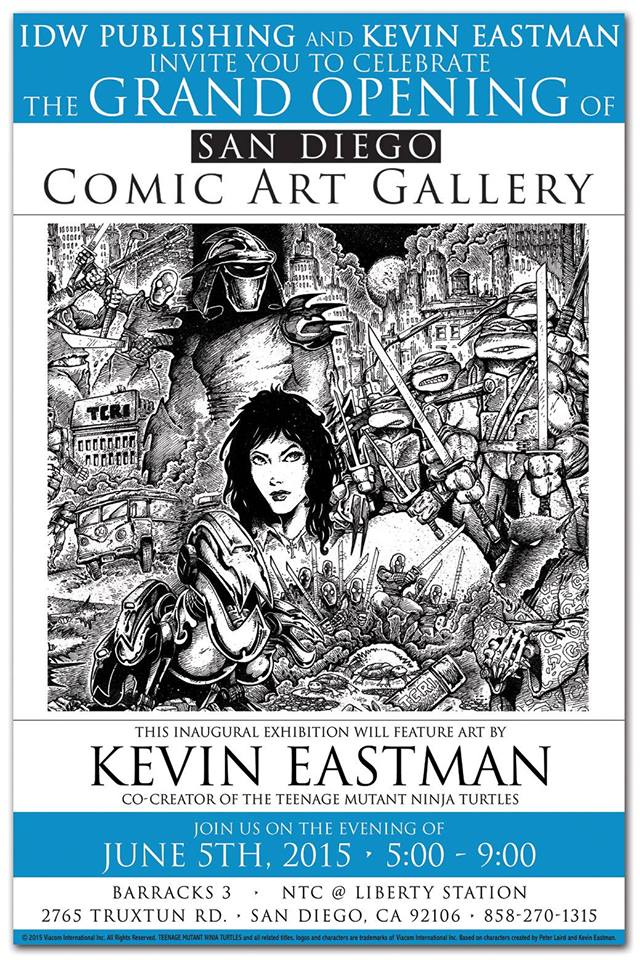 Artwork: Kevin Eastman, poster courtesy IDW PR & Marketing
