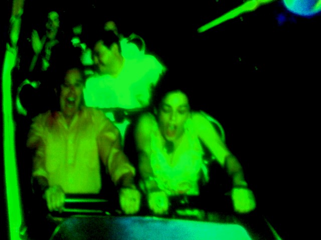 Space Mountain roller coaster ride