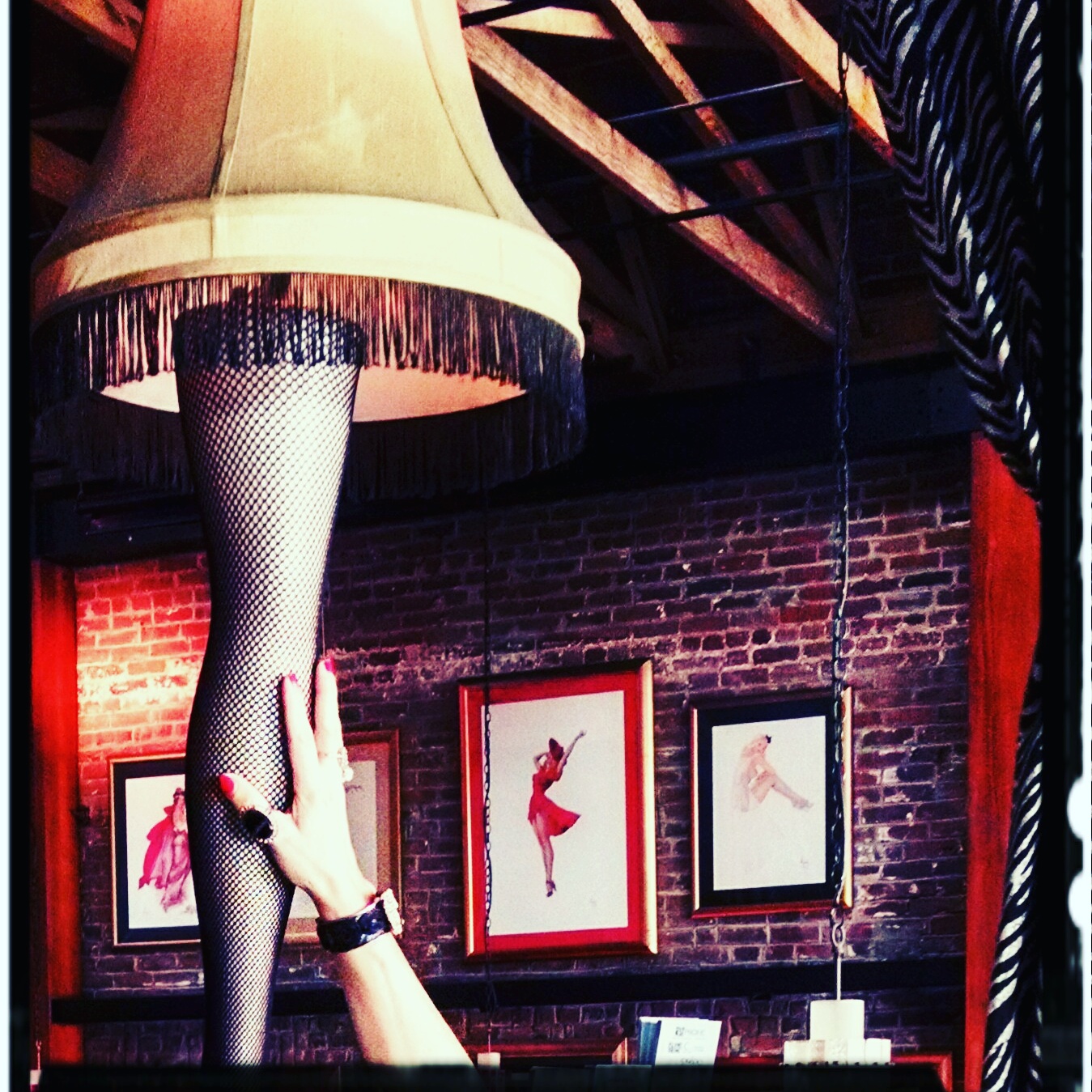 Author Jennifer Susannah Devore's homage to A Christmas Story, Gaslamp Strip Club, San Diego. Photo: JSDevore